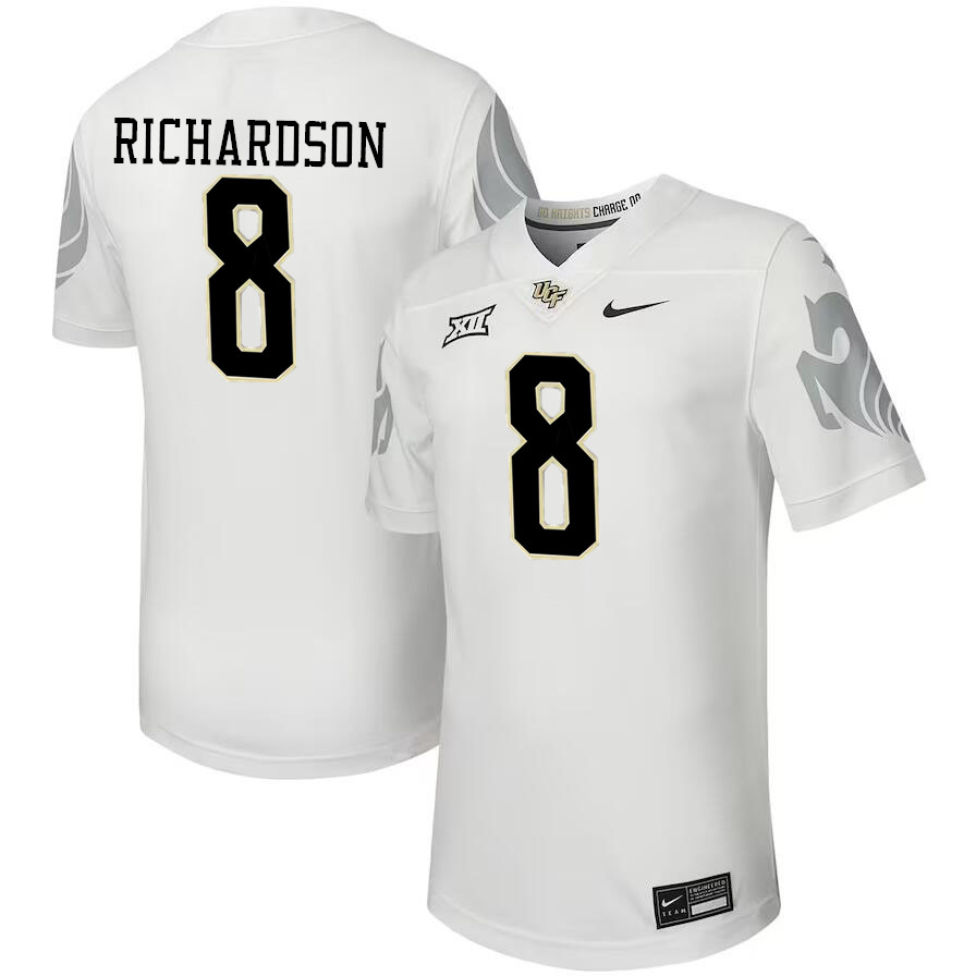 Men #8 Bredell Richardson UCF Knights Big 12 Conference College Football Jerseys Stitched-Black